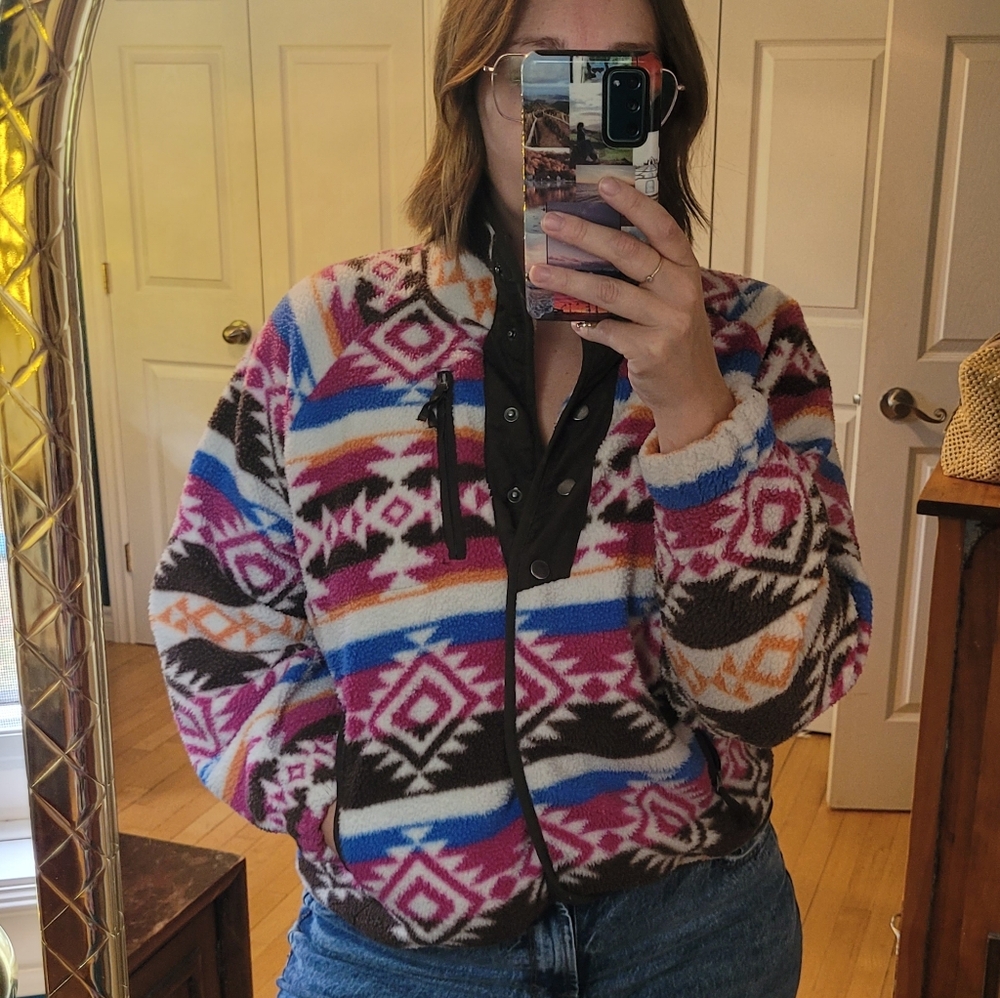 Women's Multicolor Teddy Jacket